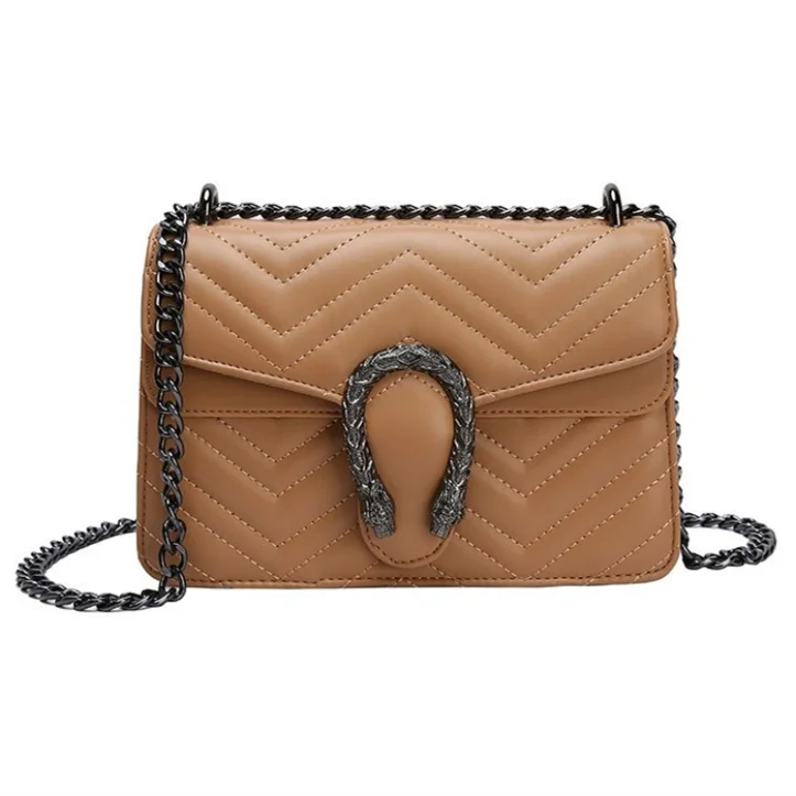 

Wholesale Luxury Designer Women Crossbody Handbags Shoulder Sling Purses Bag Pu Leather Chain Messenger Bags, 6 colors