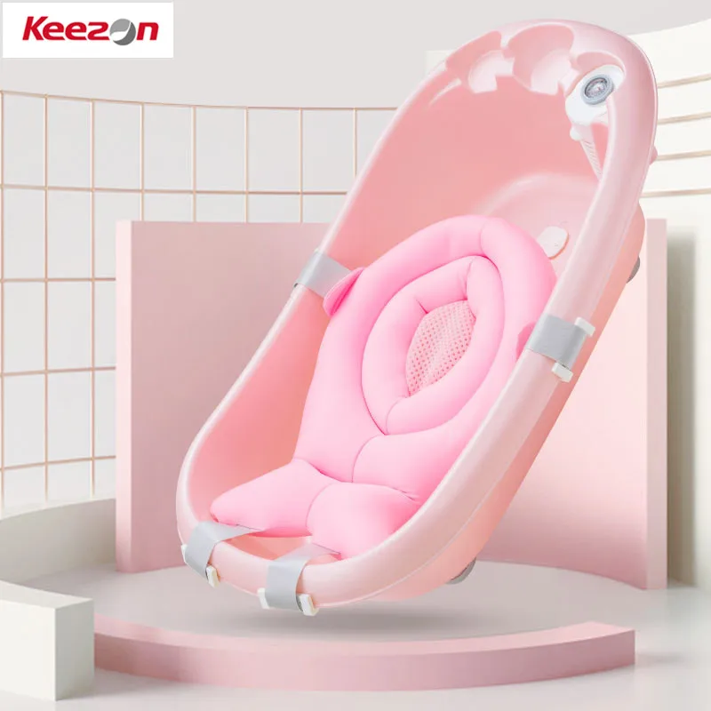 

Soft Baby Bath Cushion Infant Bath Pad Floating Support, Pink ,blue