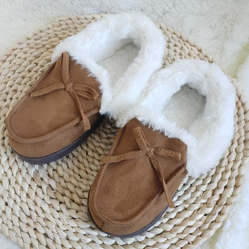 

Comfortable fashionable warm soft home slippers women's slippers winter suede Indoor shoes, Customized