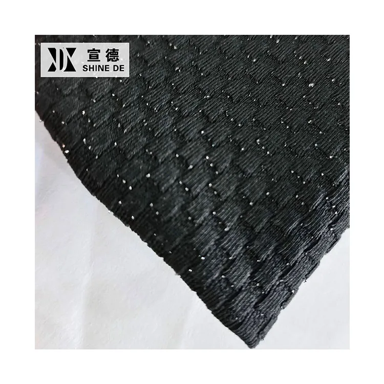 
SHINEDE Bright silk honeycomb knitted fabric is popular with women 