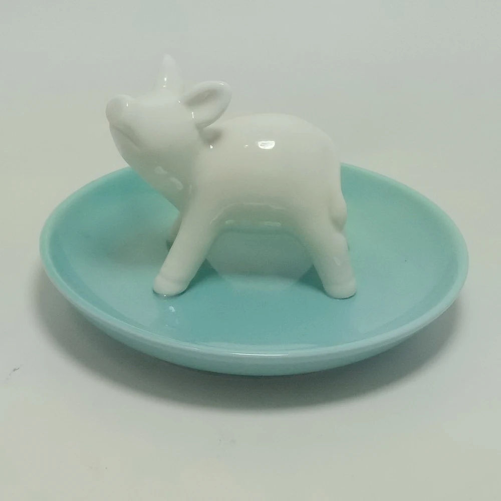 

Royal Ceramic Crown Ring Jewelry Plate Stand Holder Trinket Tray Dish for Earring Bracelet Keys Necklace Wedding Birthdays