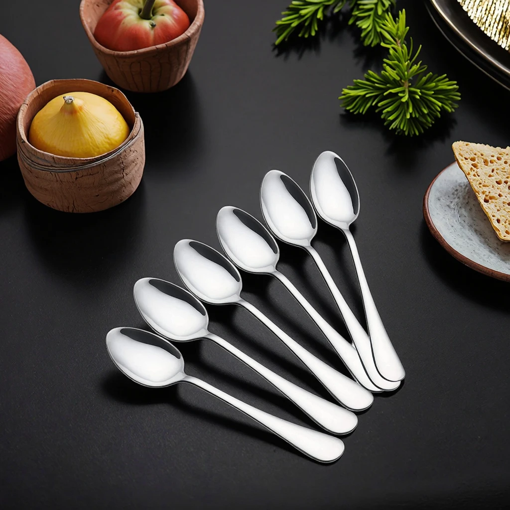1pc Premium Quality Mirror Polish Gold Table Forks and Spoons Stainless Steel 18/0 Durable Flatware Set