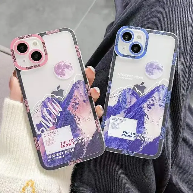 

2022 Fashion Silicon Sunset Cloud Mountain Design phone Cover Waterproof Hot cheap Cell Phone Case for iPhone 13 /13 Pro Max