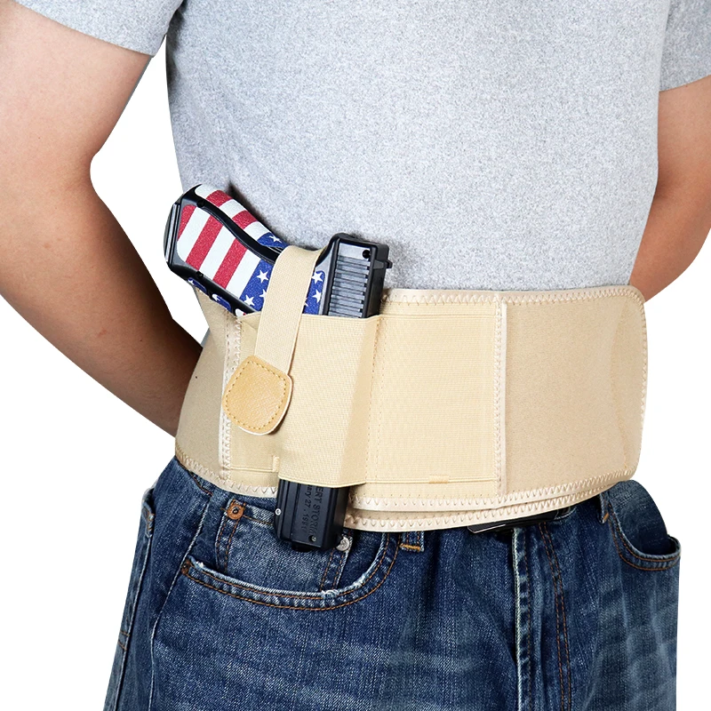 

tactical firearm belly holsters neoprene adjustable belly band gun holster for concealed carry, Customized