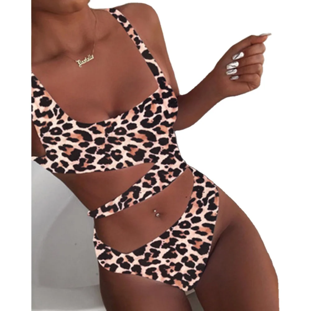 

Trending products 2021 new arrivals Fashion Show Sexy Bikini Swimwear Women Hollow Out One Piece Swimsuit, Picture shows