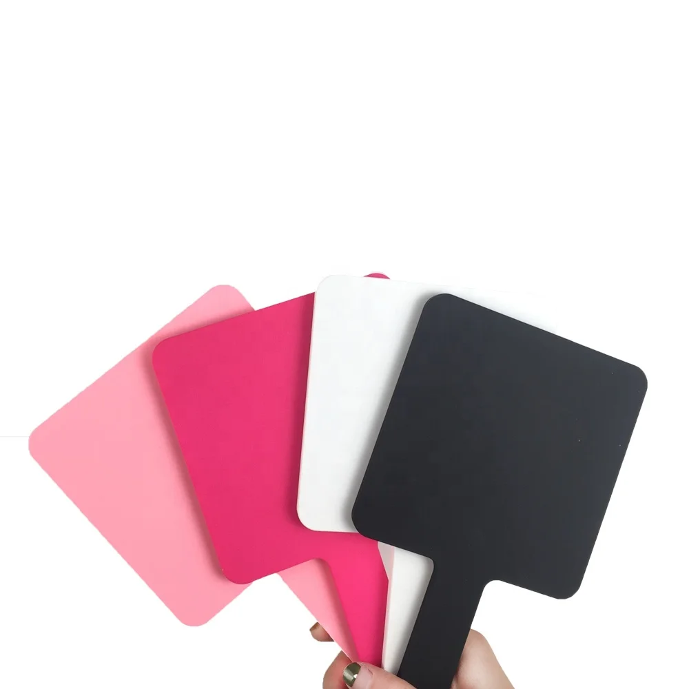 

Mini Custom Logo Square lash mirror Makeup Hand Mirror, Choose
