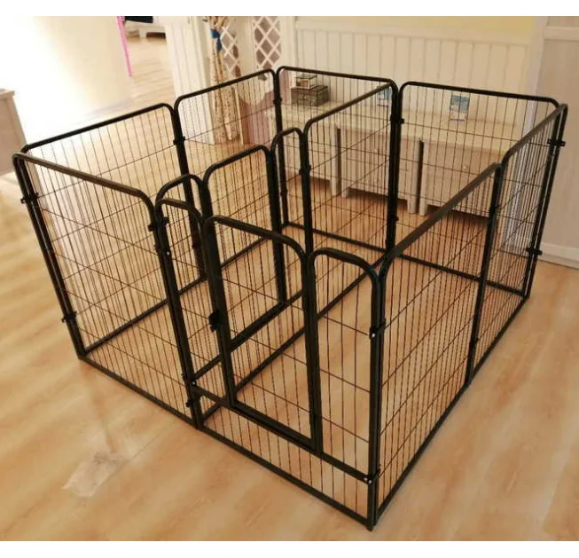 

New Style Safe Buckle Pet Cage Nondeformable Cat Fence Rail Delicate Baking Paint Dog Door Fence