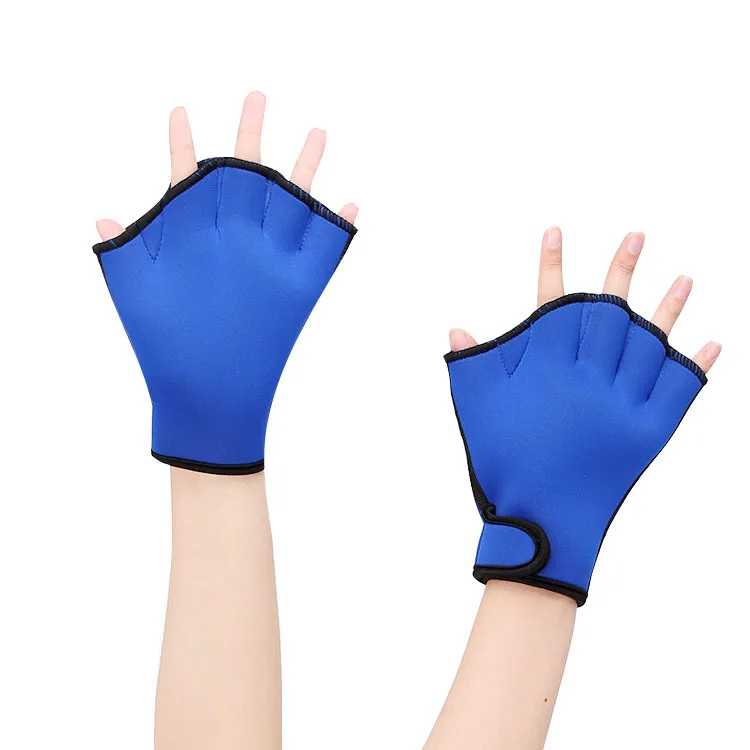 

2021 Swimming Gloves duck feet neoprene swimming gloves SBR High Quality Aquatic Fitness Swim Training Gloves