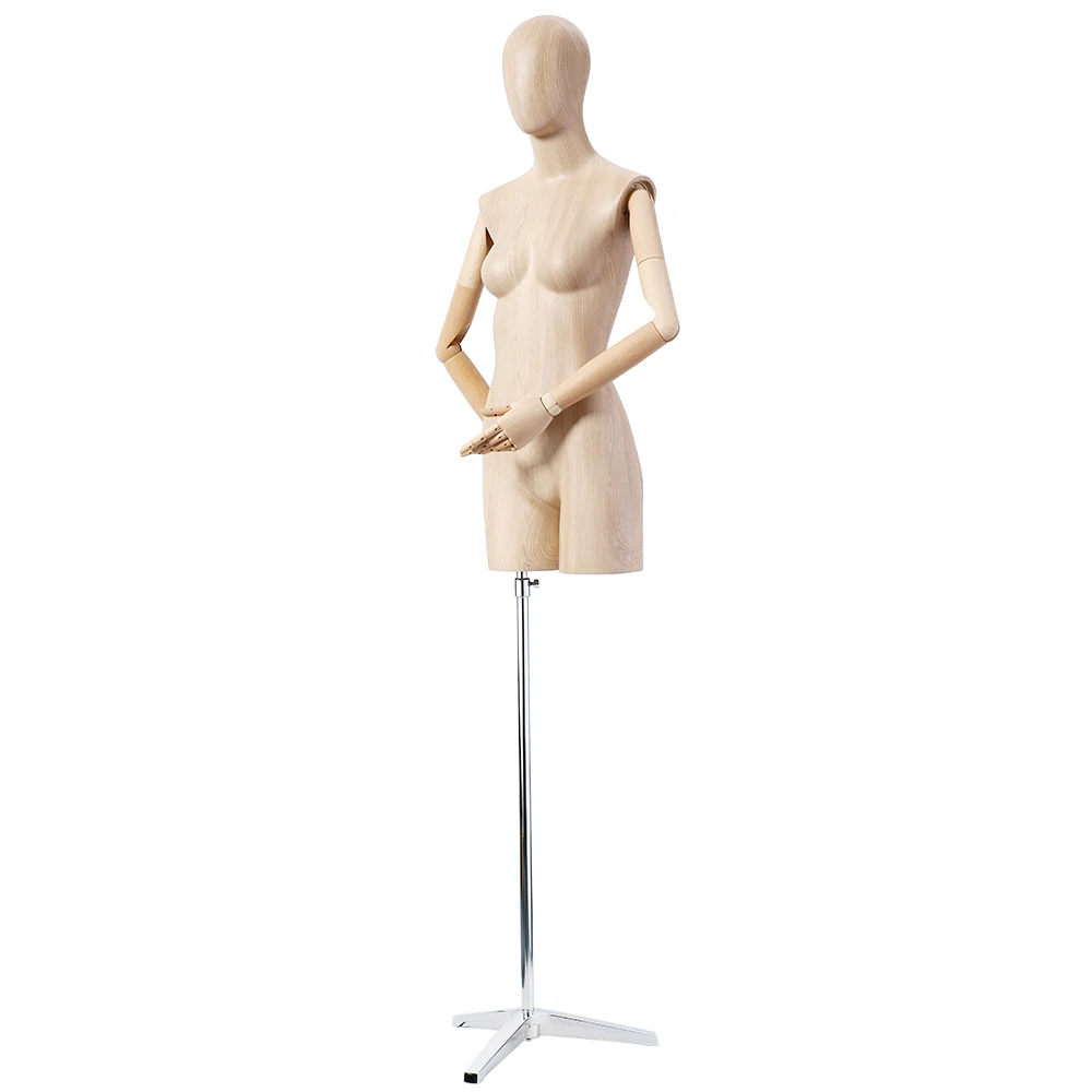 

RuiChen Latest Shop Fittings and Display Dummy Torso Mannequin Body Dress Form Female Mannequin, Picture color