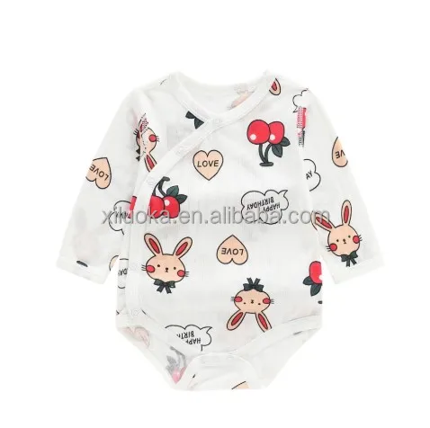 

Valentine's Day Children's Clothing Fruit Print Long Sleeve Baby Girl Romper, Picture