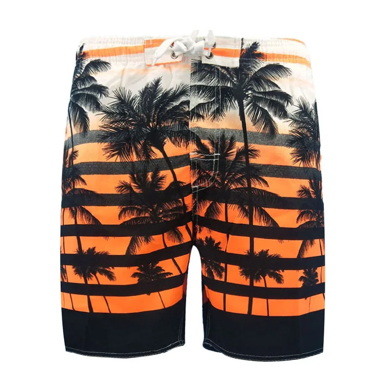 

New Style Men's Swimsuit Shorts Trend Large Size Triangle Inner Mesh Beach Trunks, Yellow, blue, orange