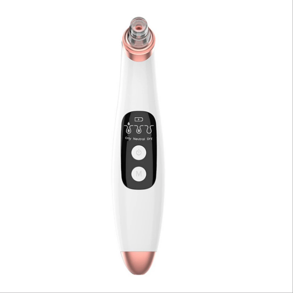 

LED Display 6 Suction Heads Black Head Remover Acne Treatment Exfoliate Facial Vacuum BlackHead Remover Aspirateur Point Noir