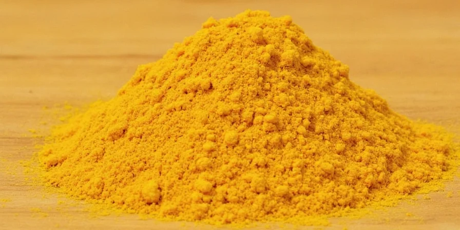 Collection of organic spice jars including turmeric