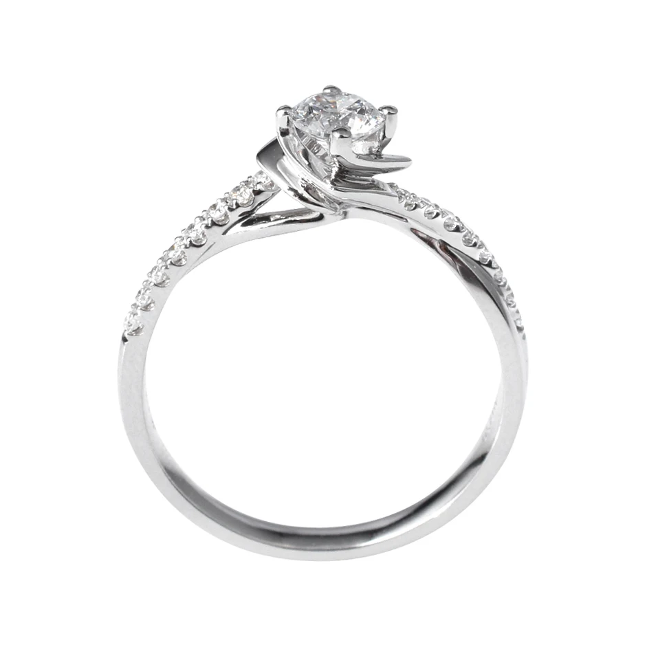 

High End Excellent Quality 18k White Gold Diamond Jewelry Adjustable Engagement Rings