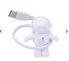 Favorable Flexible Spaceman Astronaut USB LED Night Light Table Lamp For Computer Laptop PC Notebook camping rechargeable