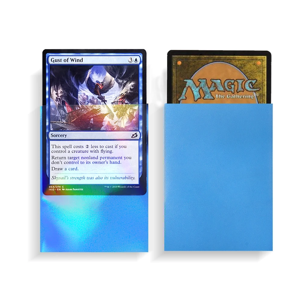 

MTG 66X91MM RAINBOW EFFECTS Light Blue Back HOLOGRAPHIC CARD SLEEVES 600PCS PACK