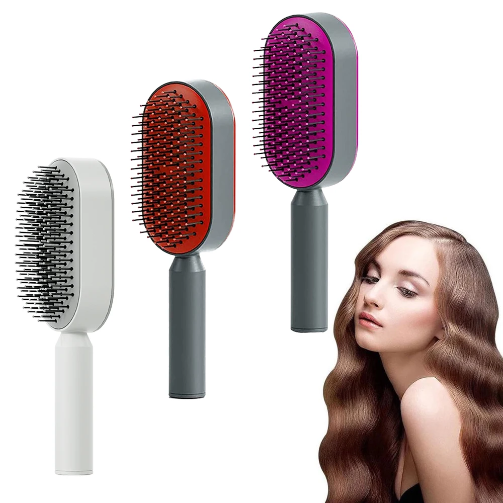 

Cordless Hair Straightener Brush Self-Cleaning Hairbrush Hair Combs For Women