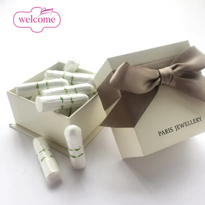 

Private Label GOTS Certified Organic Cotton Tampon Comfort Silk Touch Feminine Hygiene 100% Cotton Tampons
