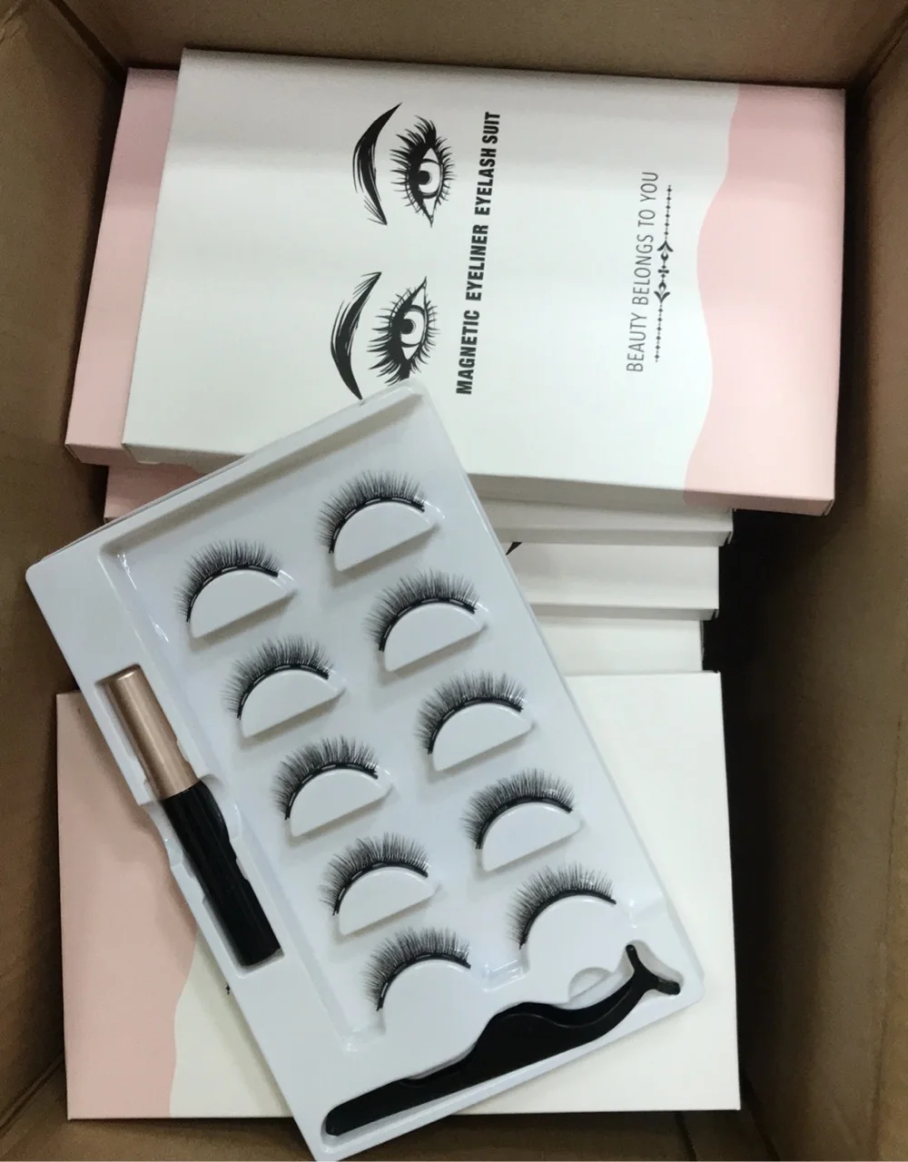 

Magnetic lashes eyeliner kit 6 magnets lash high quality eyelashes