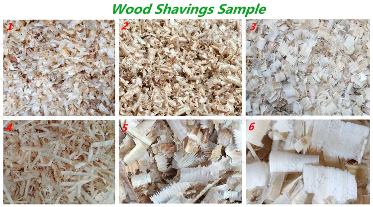 NEWEEK thickness adjustable diesel motor pine wood shaving making machine