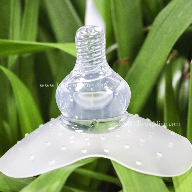 

100% Food Grade Liquid Silicone Breast Nipple Shield Protector for Nursing, Clear