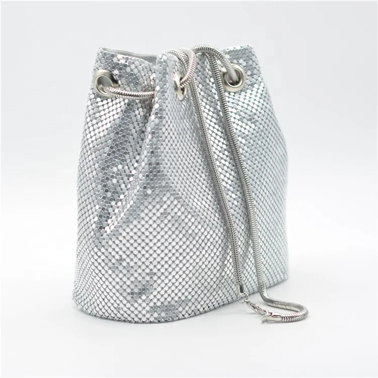 

2021 Wholesale Stylish Sling Bucket Shoulder Bag Sequin Shoulder Bags Women Handbags Evening Bags