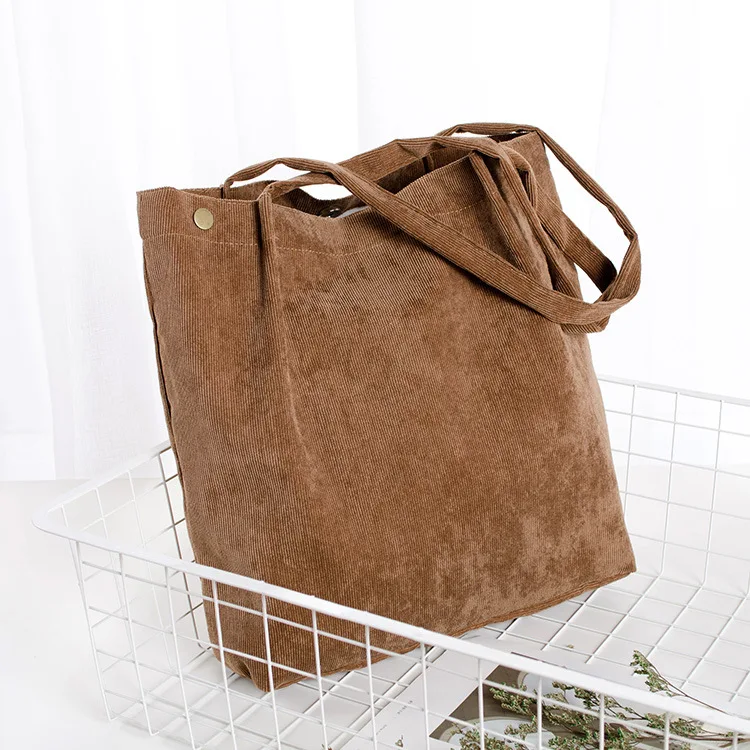 

Hangzhou Xiwei HZXW Low Cost And Eco Friendly Corduroy Tote Bag, Pantone