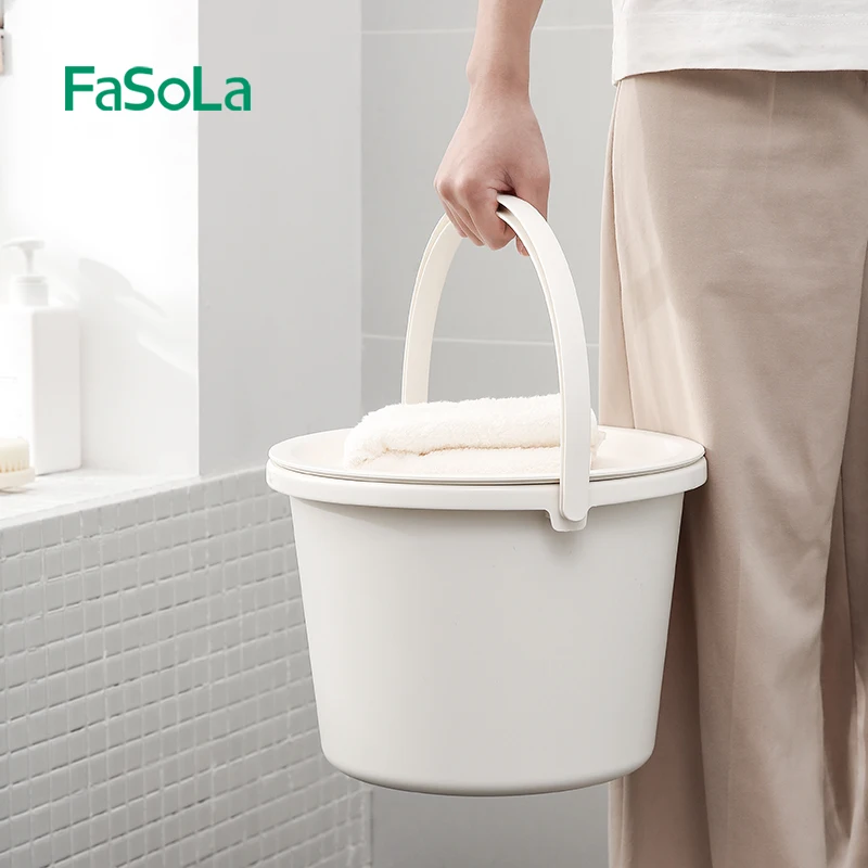 

FaSoLa Simple bucket with lid Thickened portable water storage