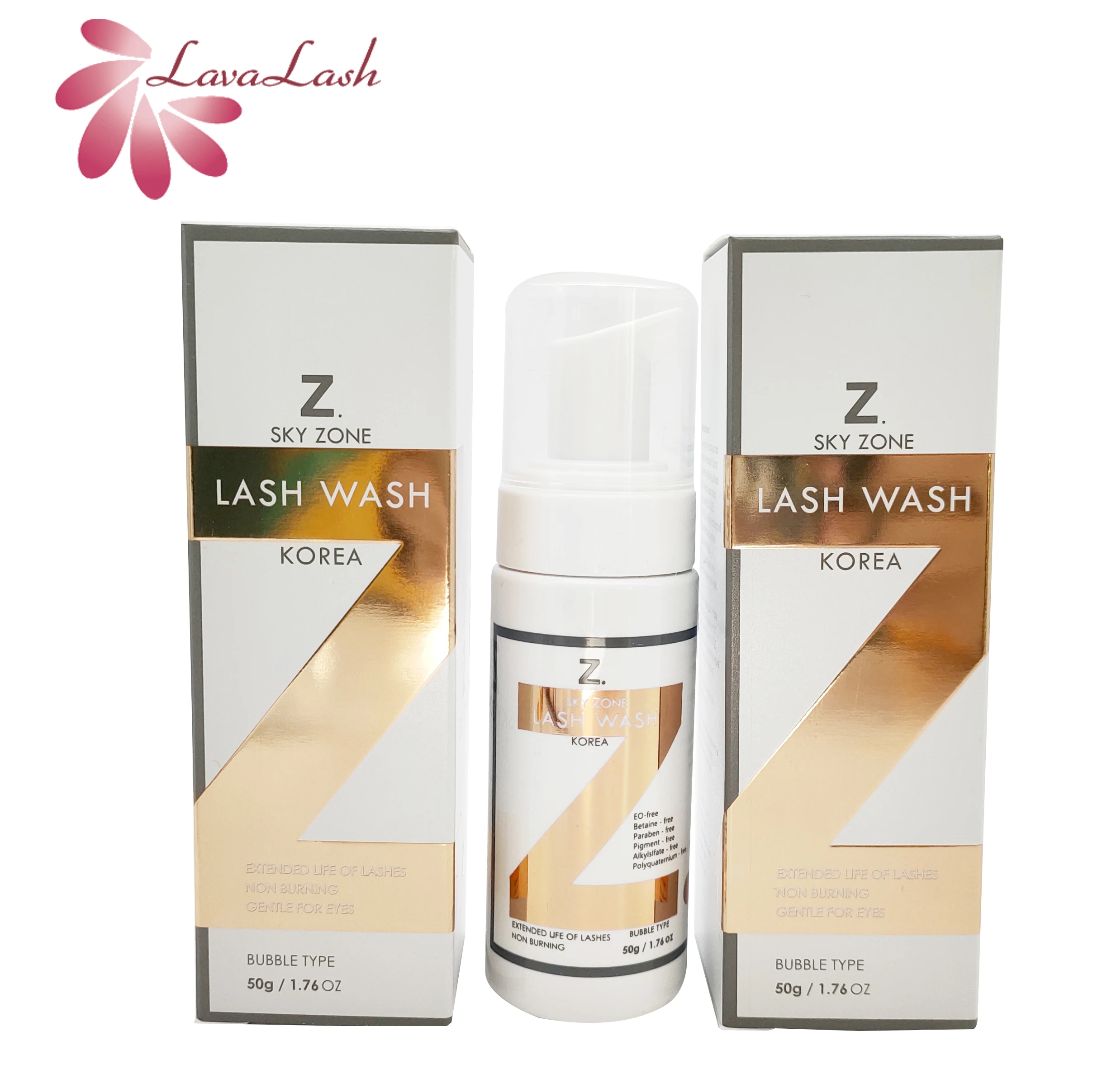 

Customize 30ml/50ml Foam Cleanser lash wash shampoo private label Korea eyelash extension Cleanser, Clear