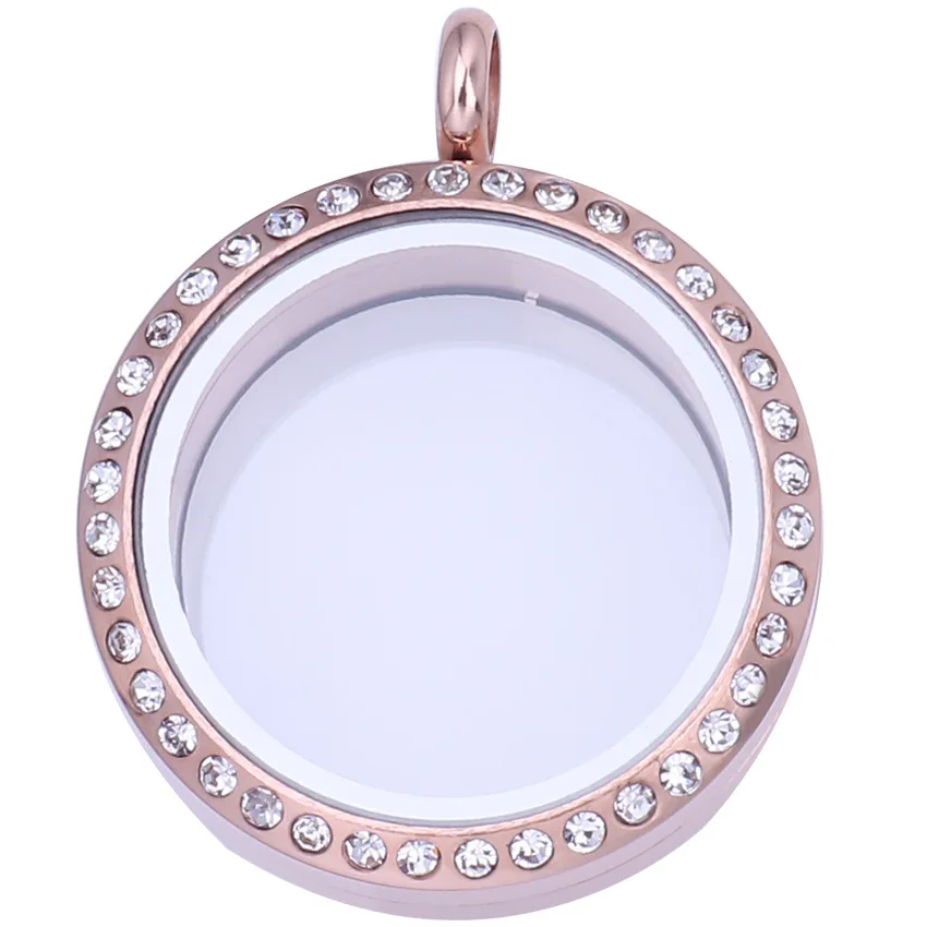 
Wholesale Metal Pound Coin Holder 37mm Locket Stainless Steel Floating Locket Pendant for Necklace 