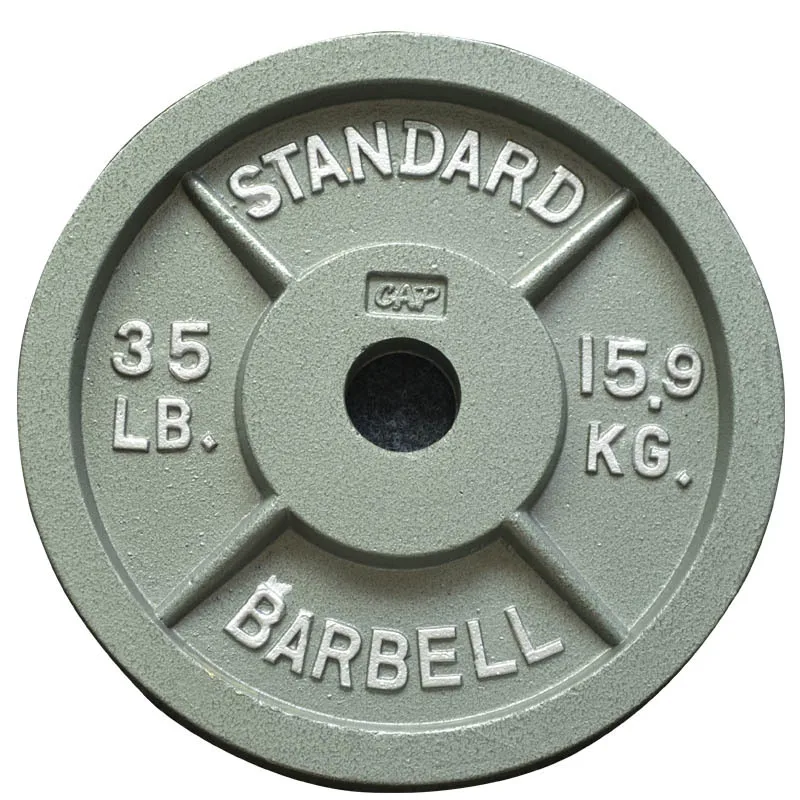 

1in 10 Pound 10lb Cast Iron 25Lb 25kg 45lbs Powerlifting Standard Barbell 7 Hole 45lbs Iwf kg Weight Plate, Custom color