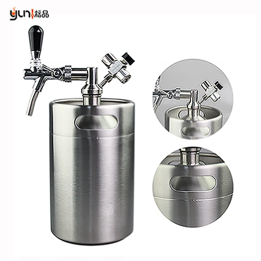 

Custom keg system 5L home beer dispenser tap tower dispenser with cooler, Request