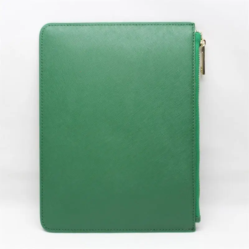 

Handmade customized fashion Europe America popular women portable saffiano leather clutch bag with zipper