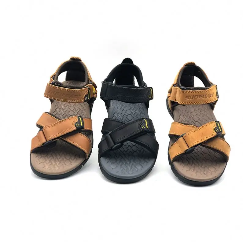 

sandalias Closed Toe Waterproof Fisherman Walking Water Sandals Sport Three Strap River Sandals, Black