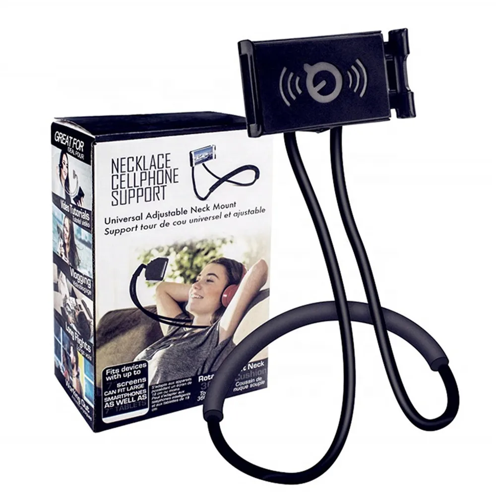 

Universal Long Arm Support Gooseneck Bracket Flexible Neck Lazy Cell Mobile Phone Holder, Black,green,purple,white,red,blue,yellow,pink