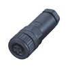 Plug and socket molded shielded wirable assembly connector female M12 3 4 5 8 pin waterproof electrical connector