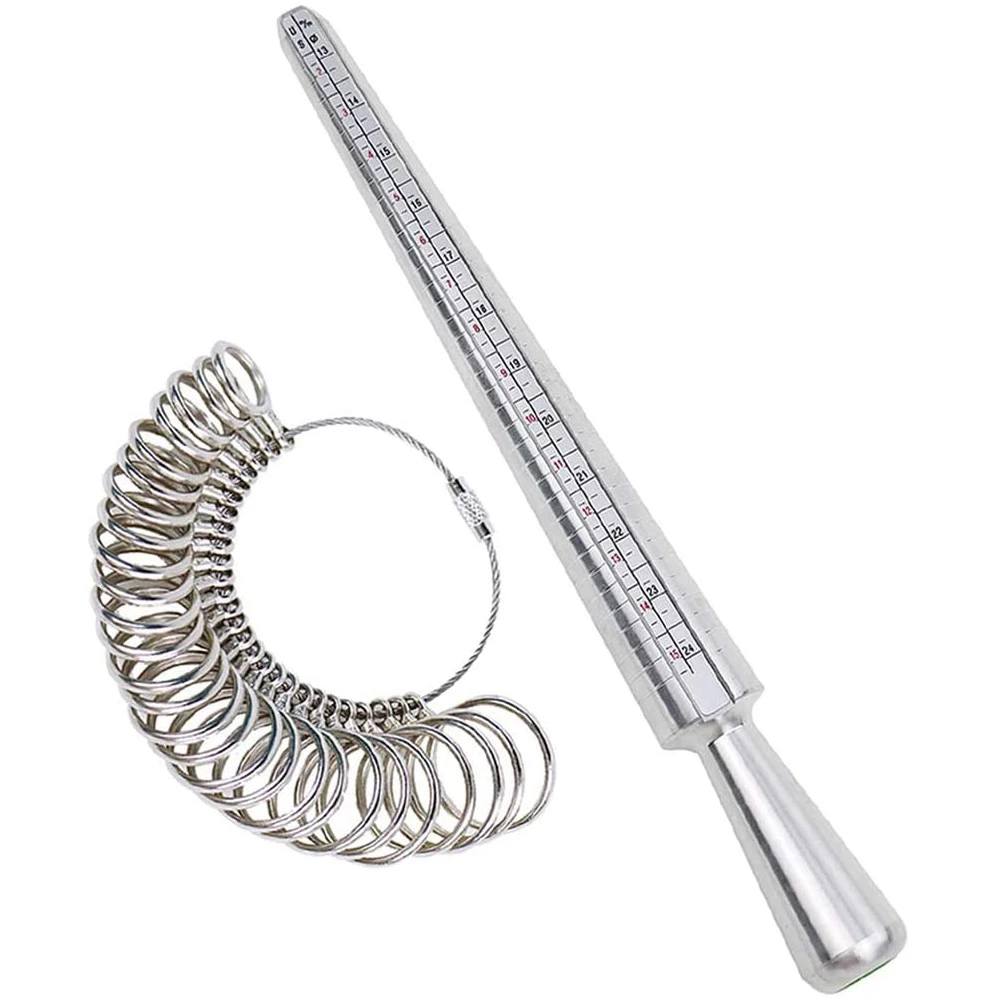 

Ring Sizer Measuring Jewelry Tool Ring Mandrel and Finger Gauges