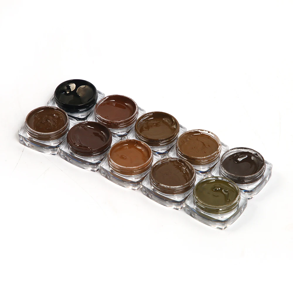 

3ML free sample micro-cream pen with CE micro-emulsion cosmetic tattoo pigment ink eyebrow eyeliner lip pigment, 20 colors