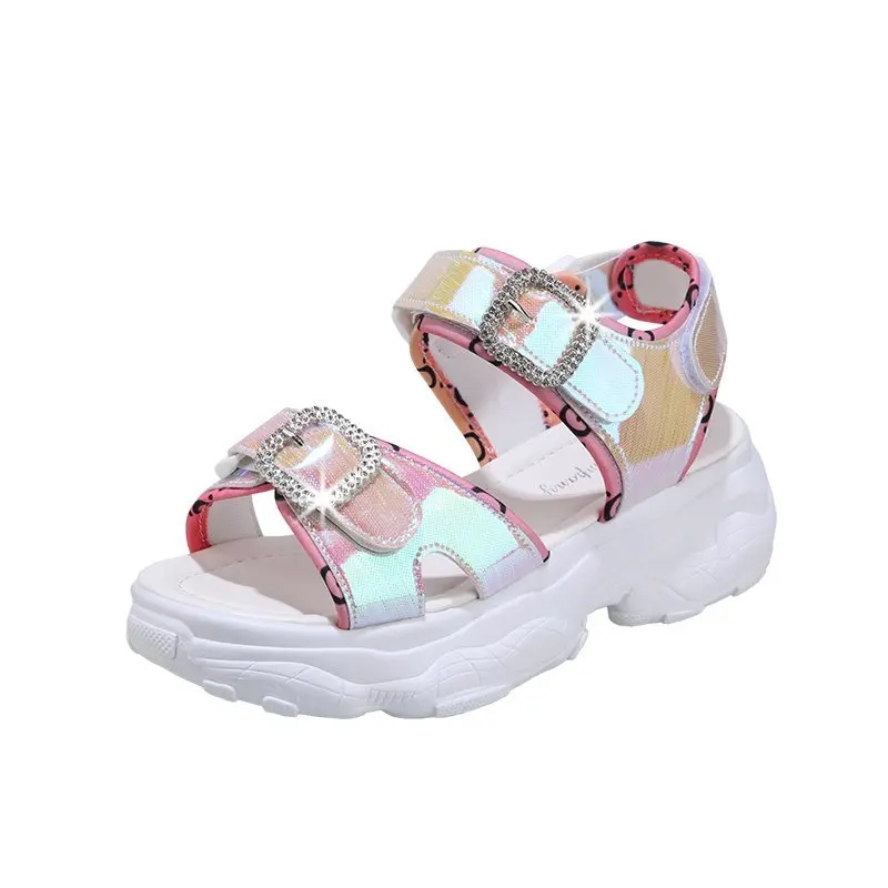 

Ladies high heel fancy female women sandals with rhinestone