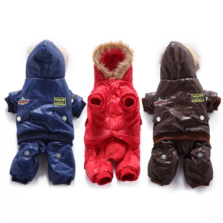 

Hot Sale Pet Dog Winter Warm And Waterproof Cotton Coat Air Force Suit Pet Fall/Winter Jacket Cotton Jacket