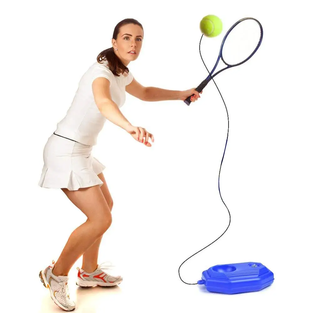 

Tennis Training Partner Sparring Device Aids Tool Elastic Rope Ball Practice Self-Duty Rebound Tennis Trainer, Orange;green