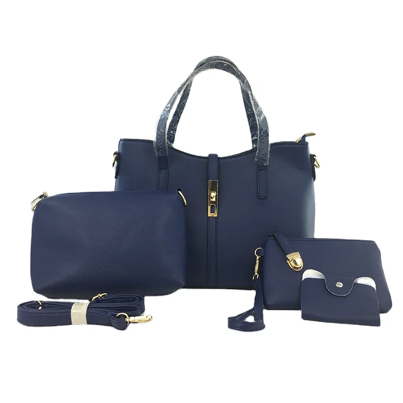 

4pcs/set hot selling women's purse handbags set for women office hand bags ladies