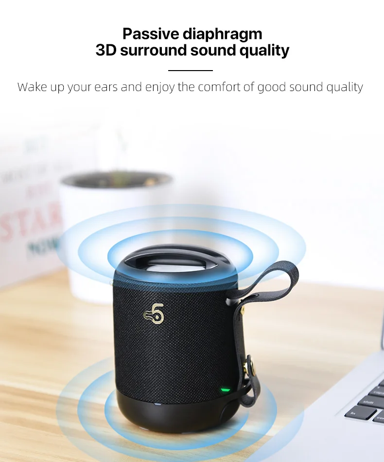 2020 Customized Logo Outdoor IPX4 Waterproof Wireless BT Speaker with TF Card - ANKUX.COM