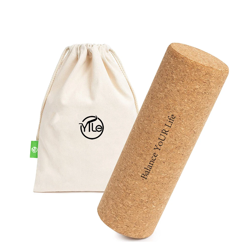 

Natural muscle cork roller laser logo diameter 150 mm 40cm length for balance board