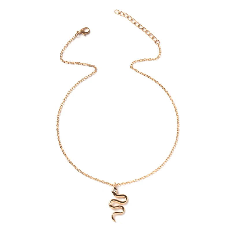 

2021 trendy fashion necklace gold snake necklace choker