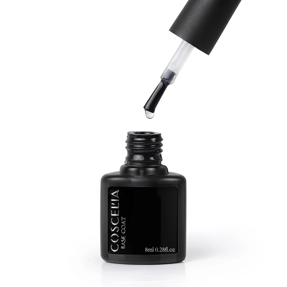 

COSCELIA 8ml General Gel Polish Base Coat for Nail Art Salon, Clear
