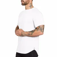 

Short sleeve Blank Custom Cut Off Workout Fitness Tracksuit Polyester Mens Gym Wear Mens T Shirt