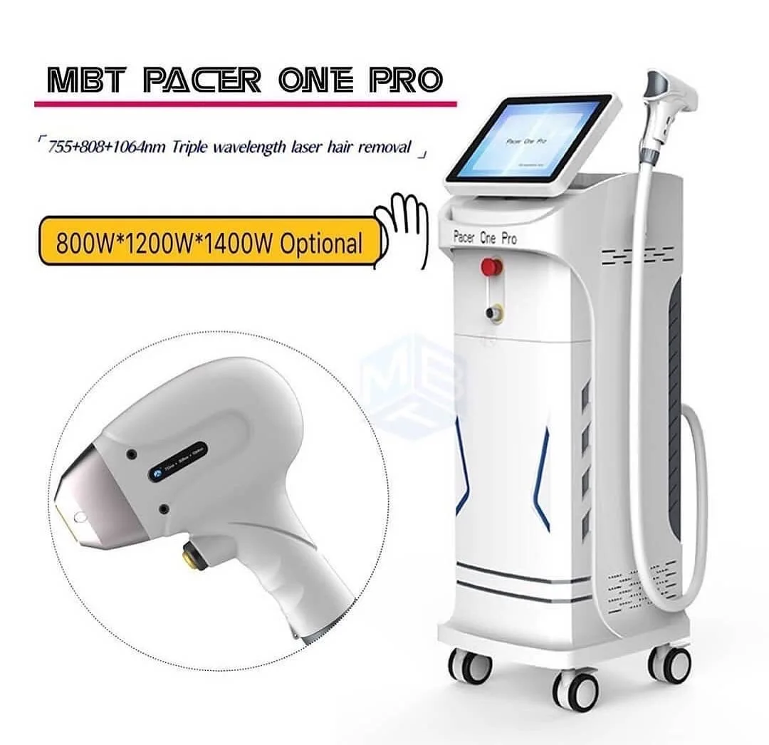 

2600W Triple Wavelength Diode Laser Hair Removal Machine - Pacer One Pro