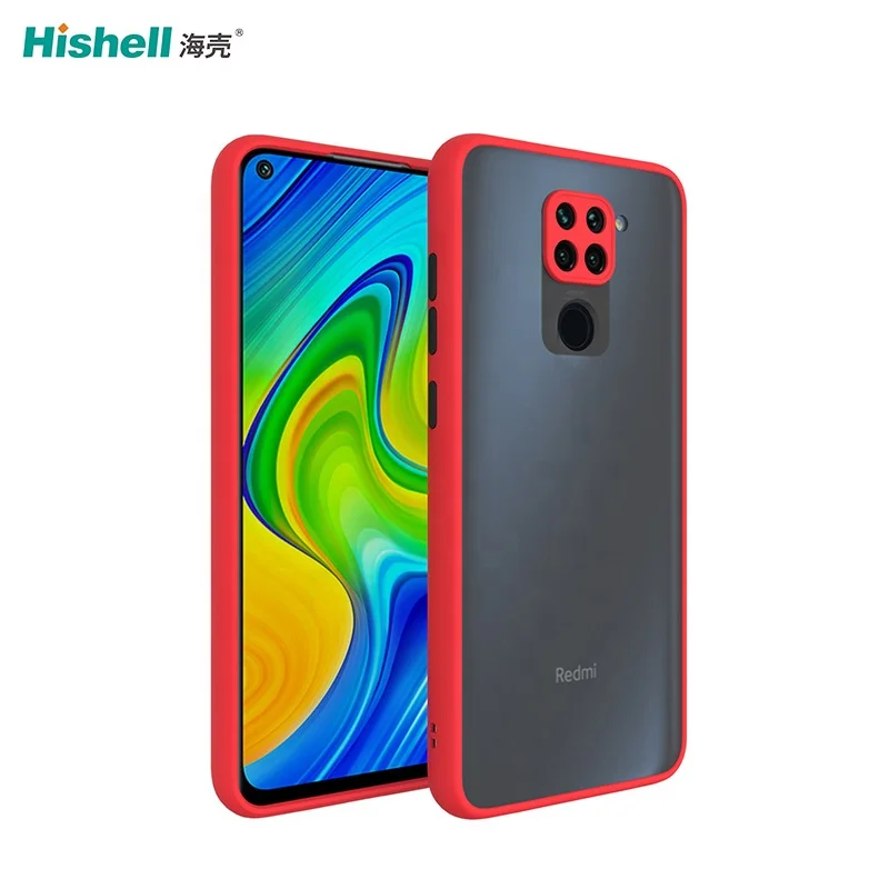 

Phone accessories For Xiaomi redmi note 9 Luxury Contrast Color Frame Matte case for redmi Case