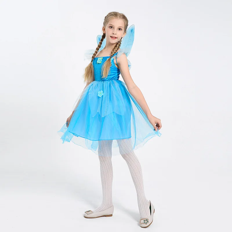 The Blue Fairy Girls Halloween Party Christmas Cosplay Costume Buy Girls Tulle Skirt Girls Fairy Cosplay Costume Halloween Cosplay Costume Product On Alibaba Com